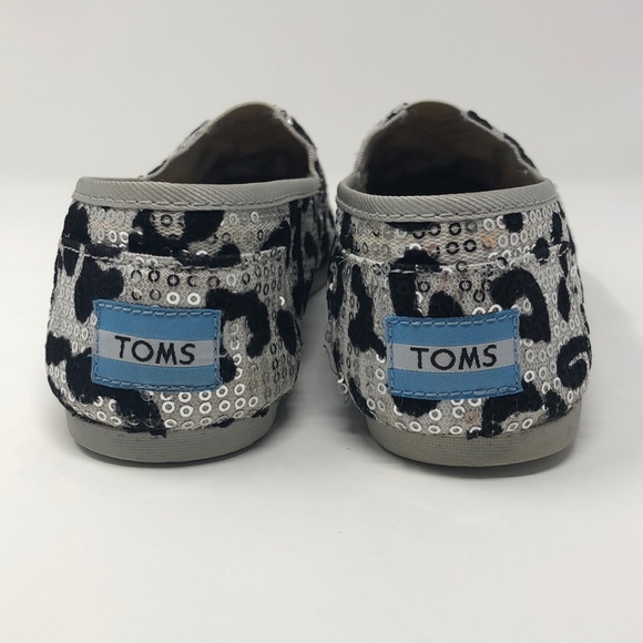 Toms Shoes - Toms Sequin Leopard Print Slip-one.  Size 6.5.